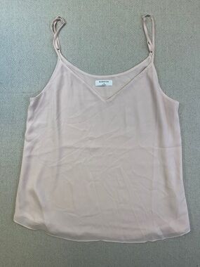 Babaton Blush Pink Camisole V Neck Adjustable Straps Size M